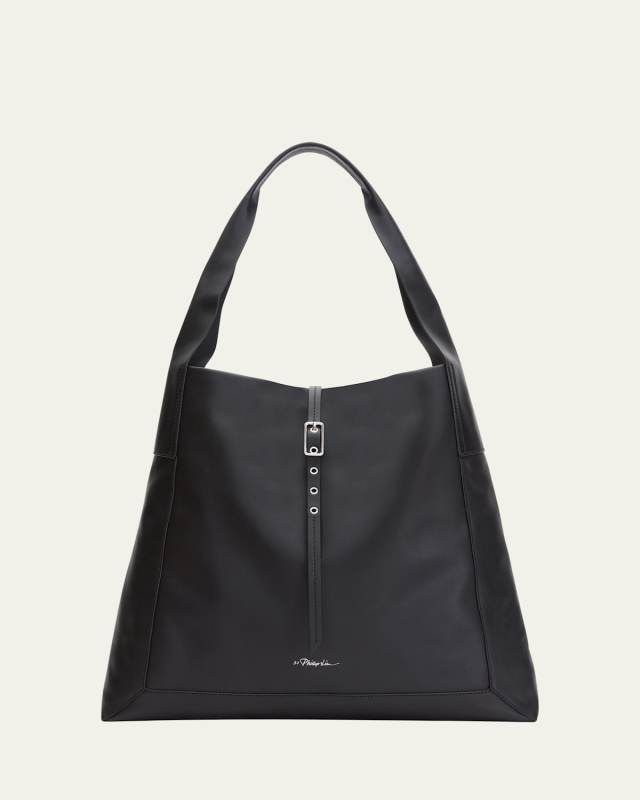 Go Large Buckle Leather Shoulder Bag
